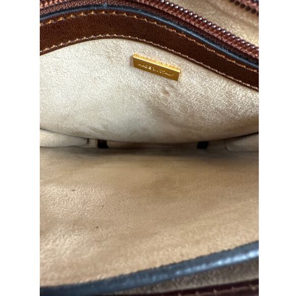 Time Resistance, On The Road Small Leather Messenger Bag, Brown, Leather - Picture 8 of 15